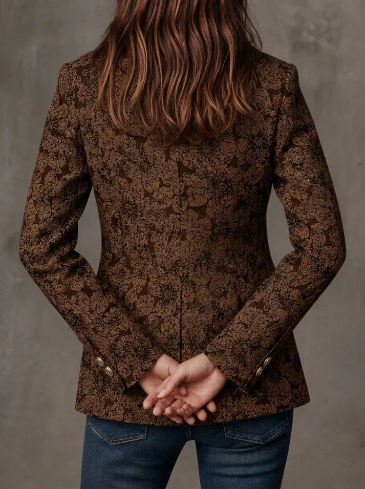 Antonia | Blazer de Jacquard con Motivo Paisley