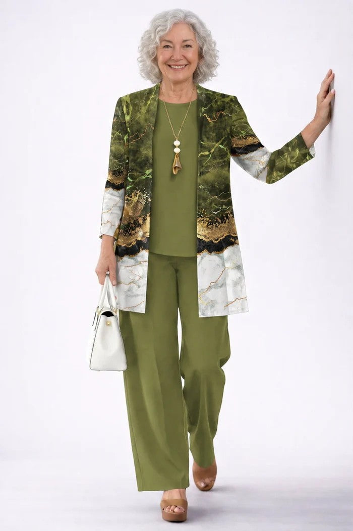 Jenilyn | Ensemble Élégance Classique en Trois Pièces
